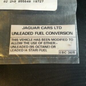 Jaguar - Adesivo Vano Motore